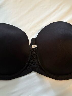 Vanity Fair Beauty Back Strapless Underwire Bra Black 38C 74380
